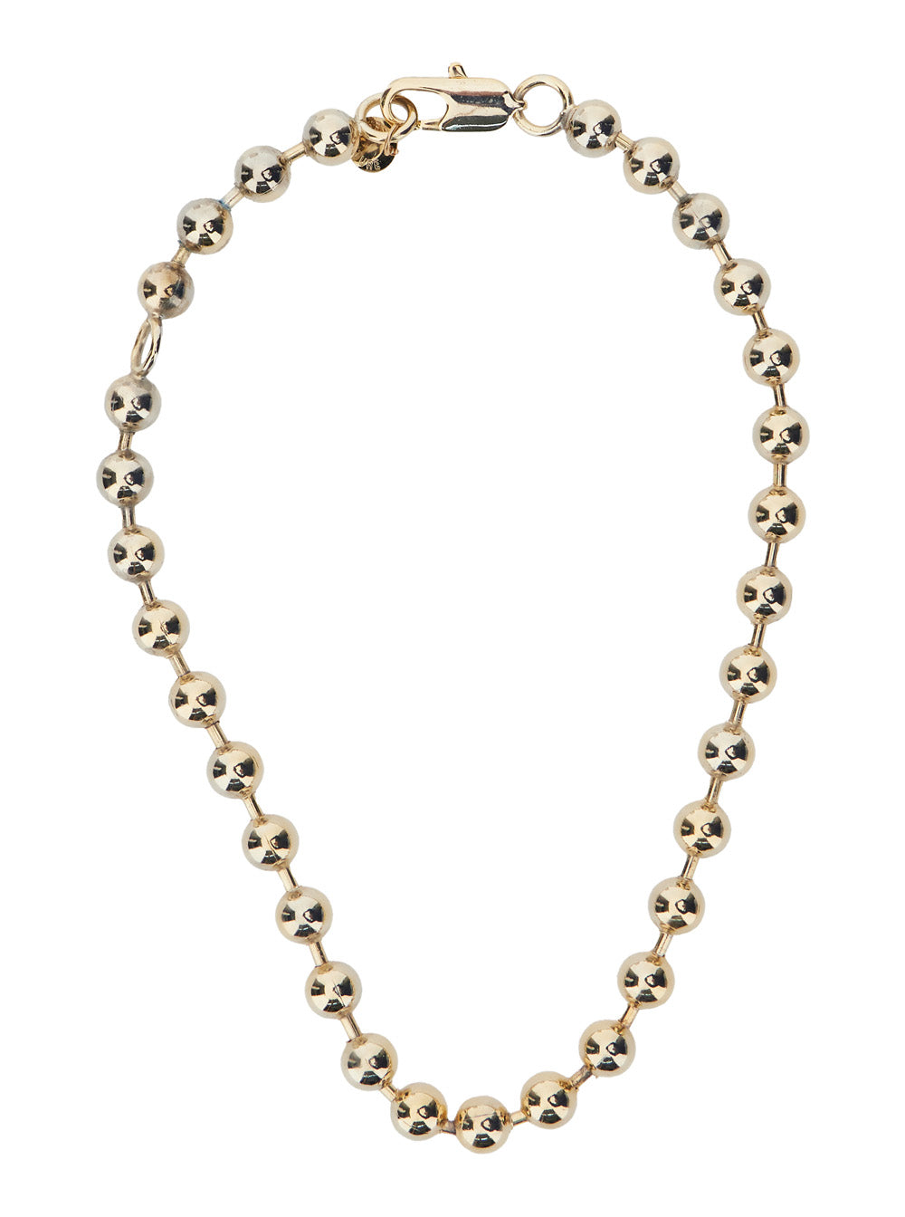 Semicouture Polished Ball-Chain Necklace — Gold by Semicouture