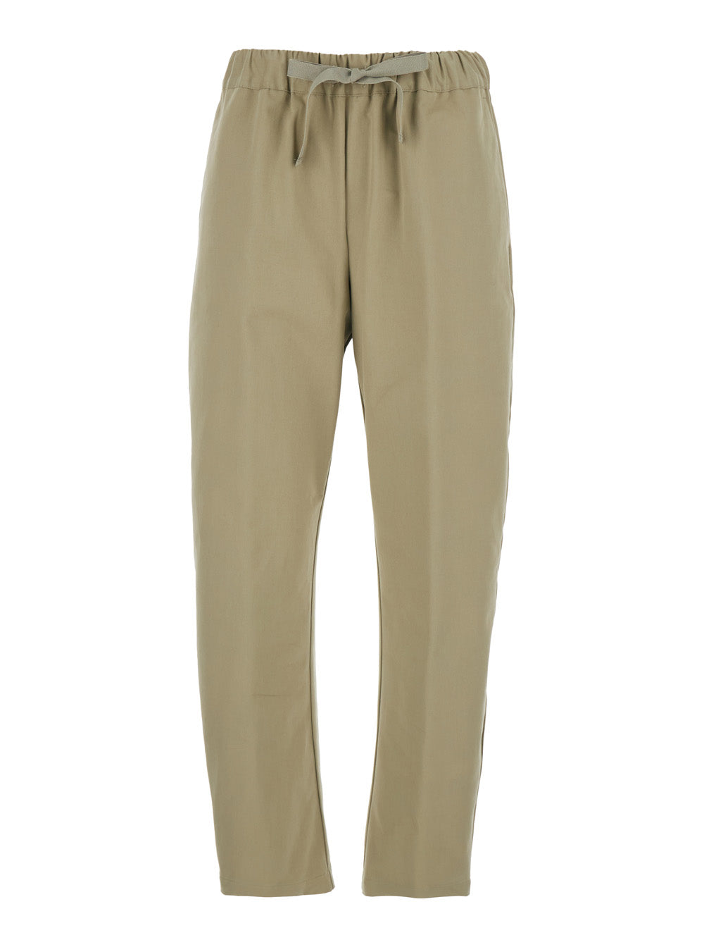 Semicouture Cotton Trousers — Beige by Semicouture