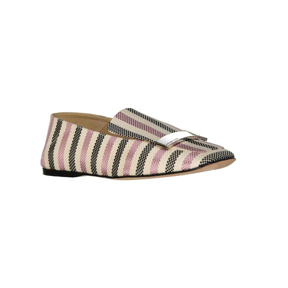 Sergio Rossi Striped Fabric Loafer — Multicolor, view 2