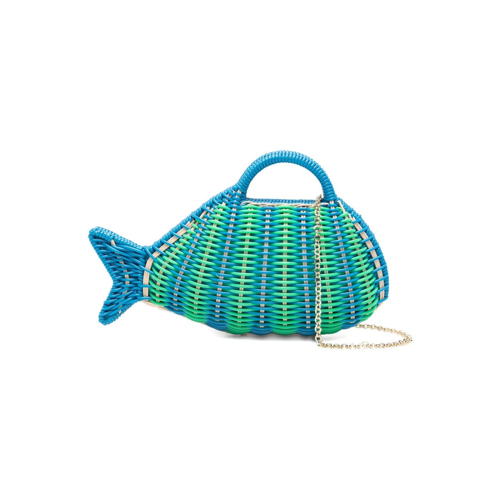 Serpui David Top Handle Bag — Blue by Serpui
