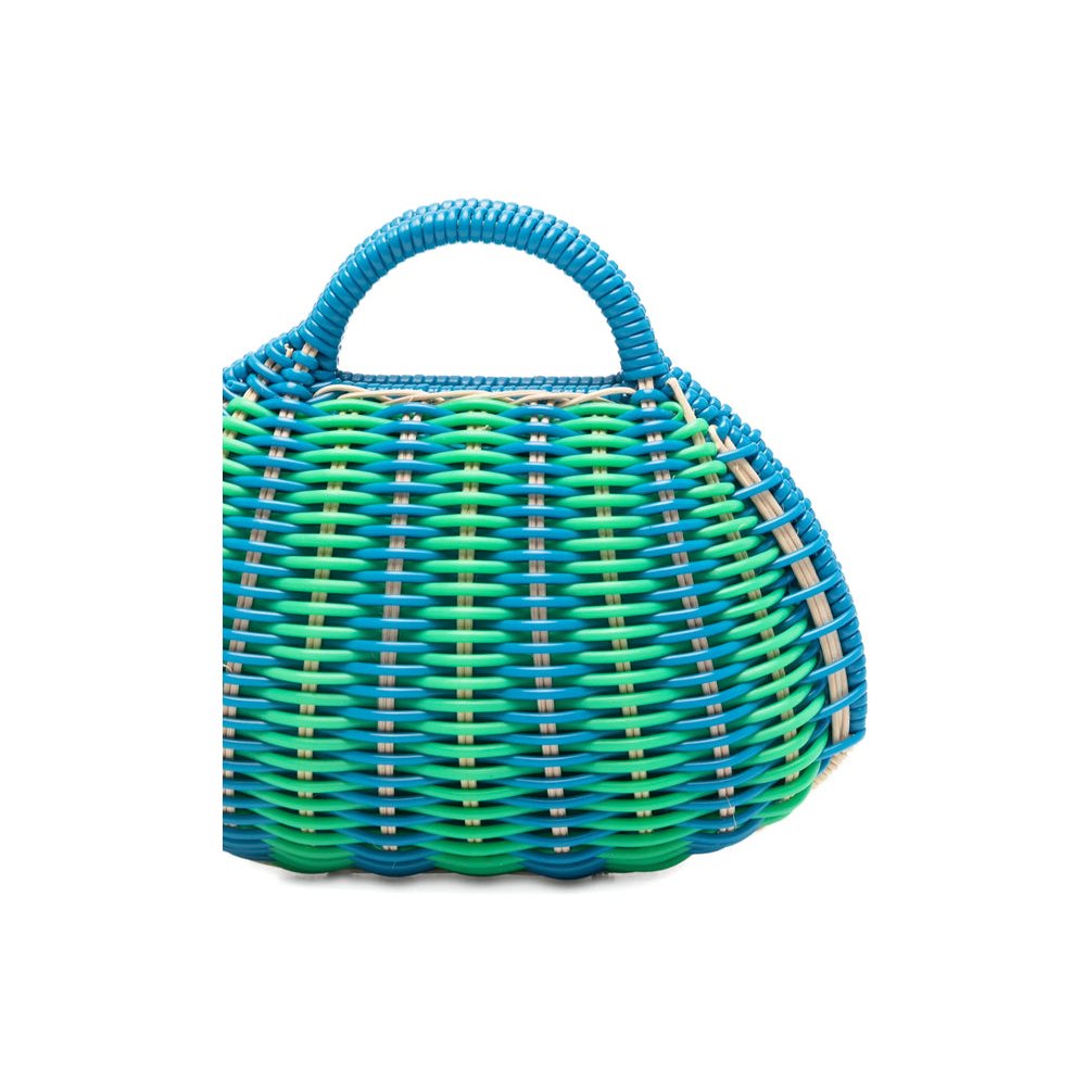 Serpui David Top Handle Bag — Blue, view 5
