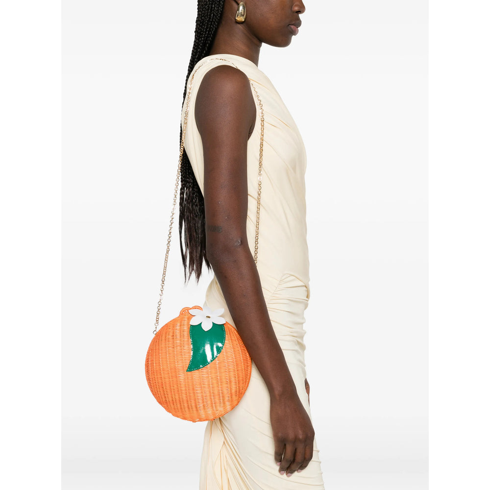 Serpui Mediterran Top Handle Bag — Orange, view 2