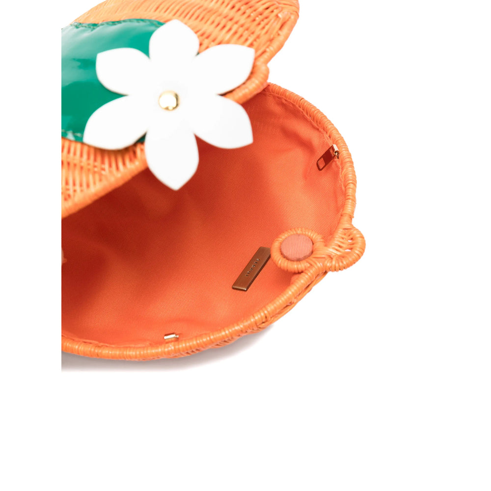 Serpui Mediterran Top Handle Bag — Orange, view 3