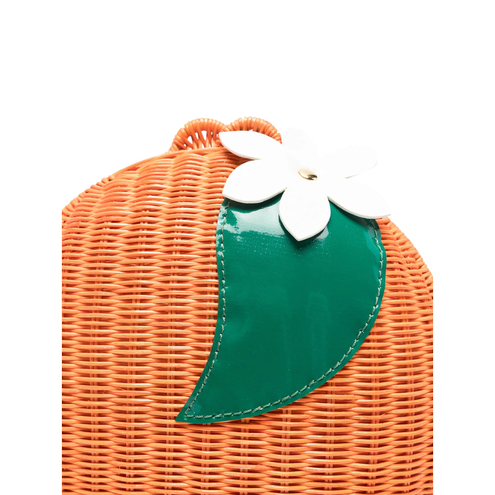 Serpui Mediterran Top Handle Bag — Orange, view 5