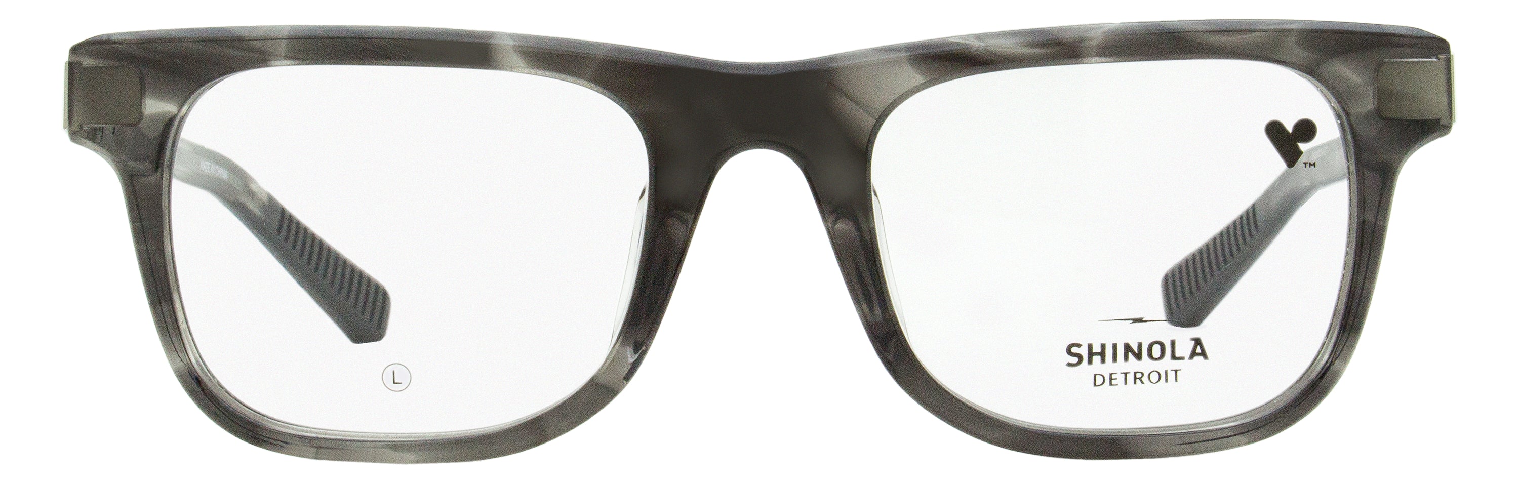 Shinola SH15002 Modified Rectangle Acetate Eyeglasses — Gray, view 2