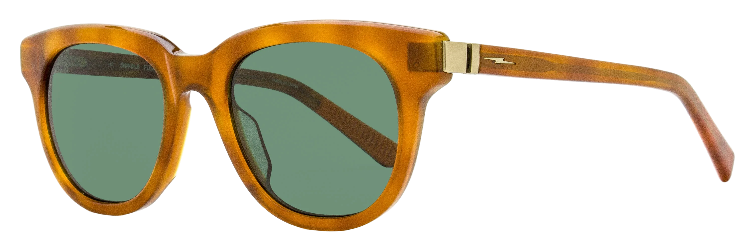 Shinola SH1501S Soft Rectangular Sunglasses — Brown by Shinola
