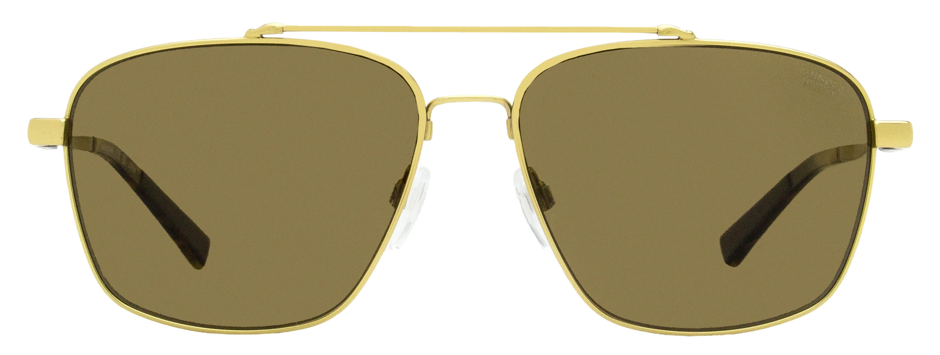 Shinola SH2100SPM Double-Bridge Navigator Sunglasses — Gold, view 2