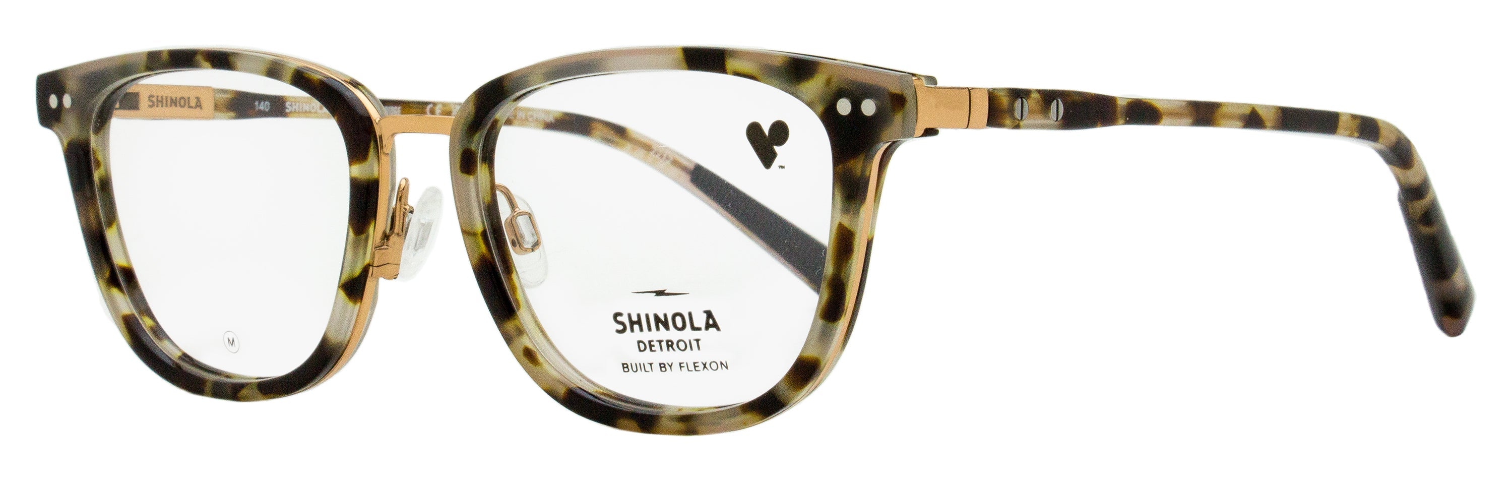 Shinola SH27000 Memory Metal Eyeglasses — Multicolor by Shinola