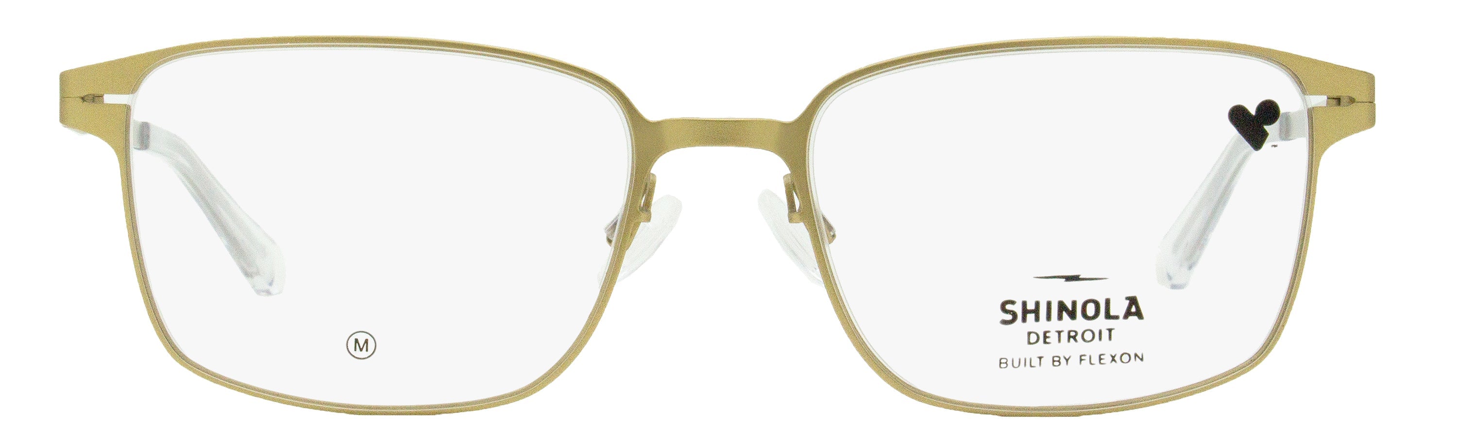 Shinola SH31002 Metal Rectangular Eyeglasses — Gold, view 2