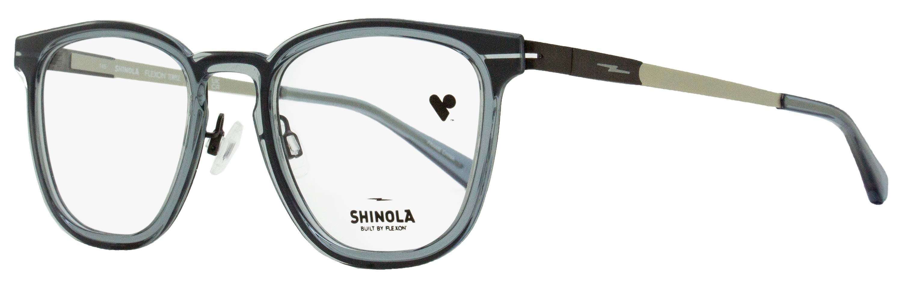 Shinola SH37001 Flexon Keyhole Eyeglasses — Gray by Shinola