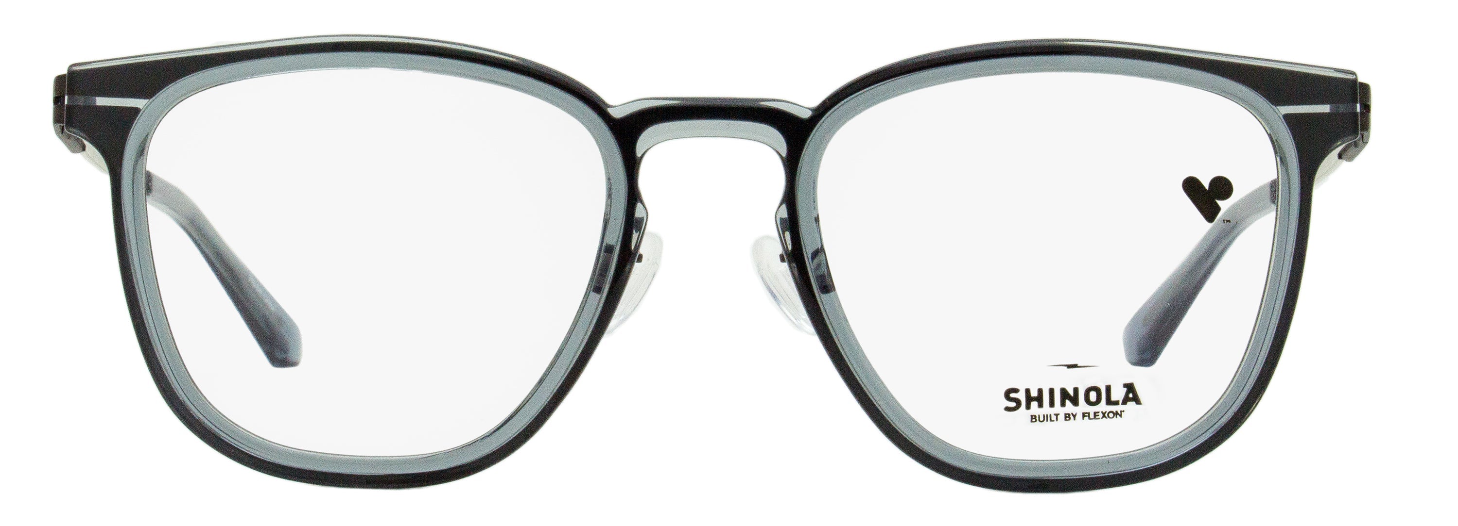 Shinola SH37001 Flexon Keyhole Eyeglasses — Gray, view 2