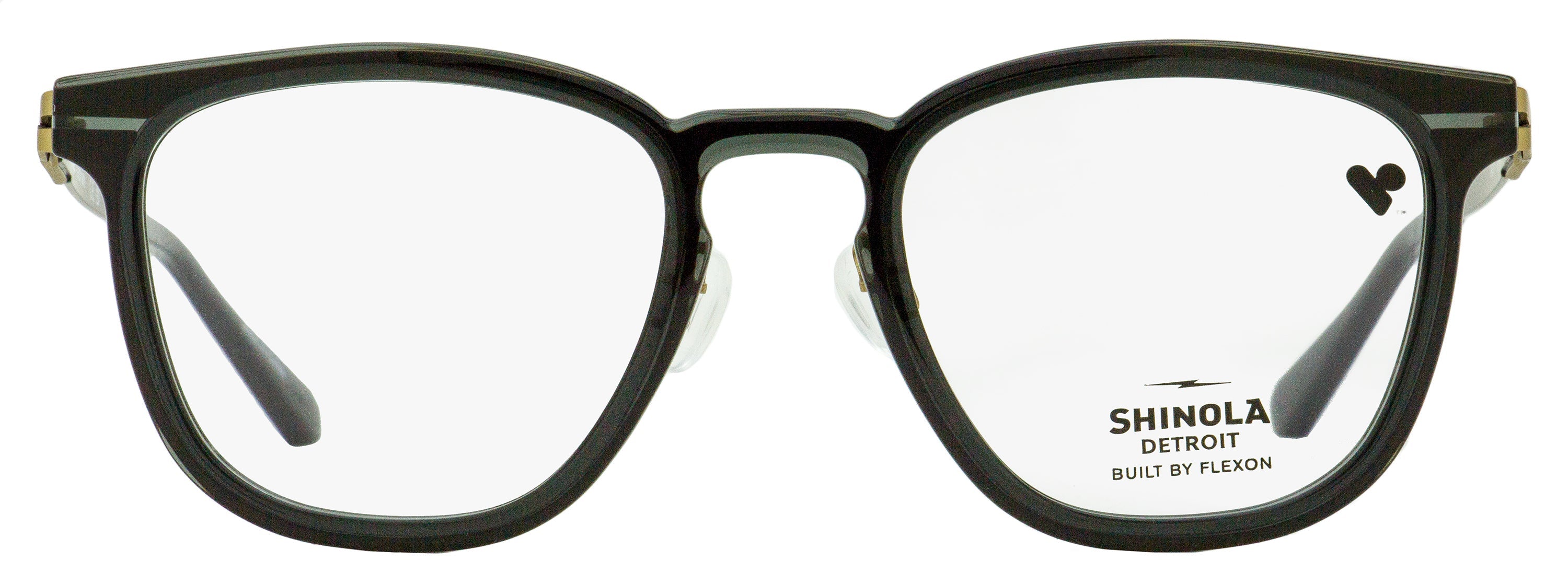 Shinola SH37001 Flexon Keyhole Eyeglasses — Gray, view 2