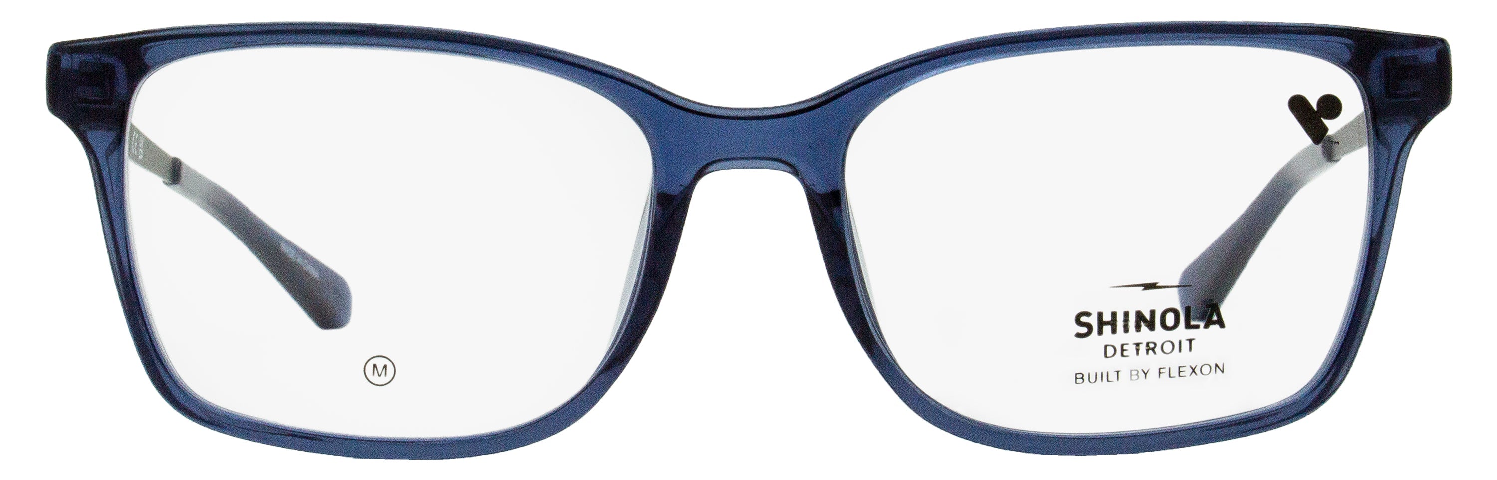 Shinola SH37003 Flexon Rectangular Eyeglasses — Blue, view 2