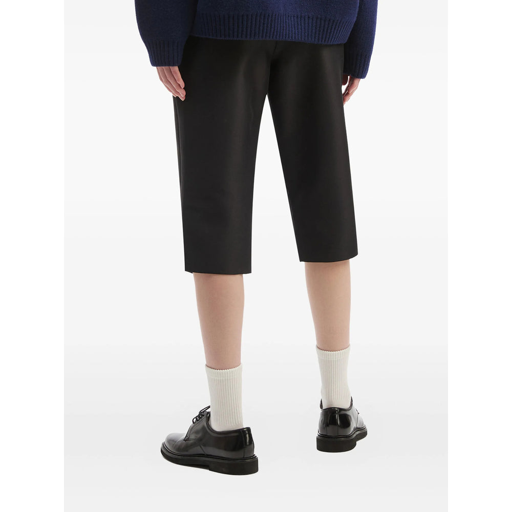 Shushu/Tong Side-Slit Tailored Short Trousers — Black, view 2