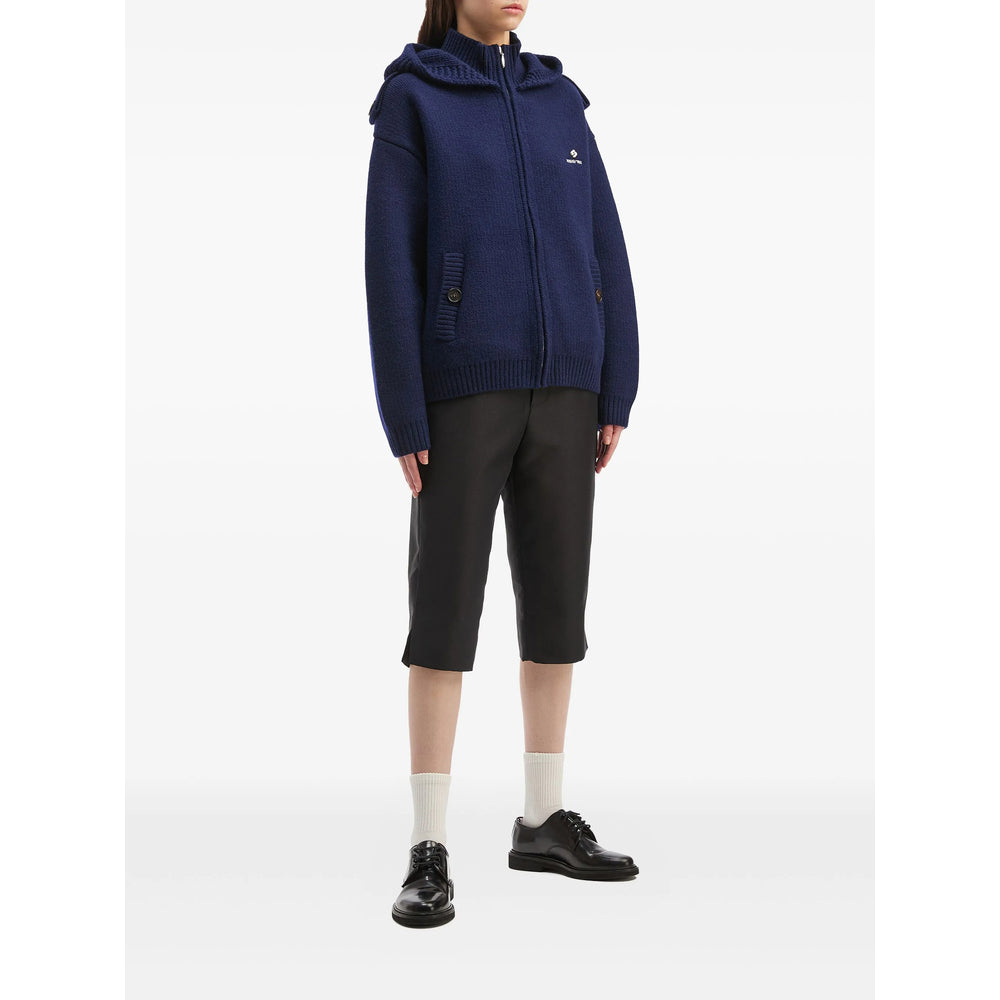 Shushu/Tong Side-Slit Tailored Short Trousers — Black, view 3