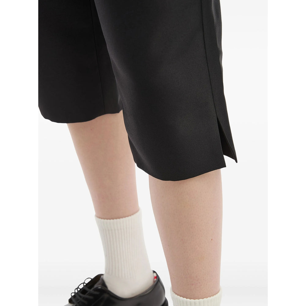 Shushu/Tong Side-Slit Tailored Short Trousers — Black, view 4