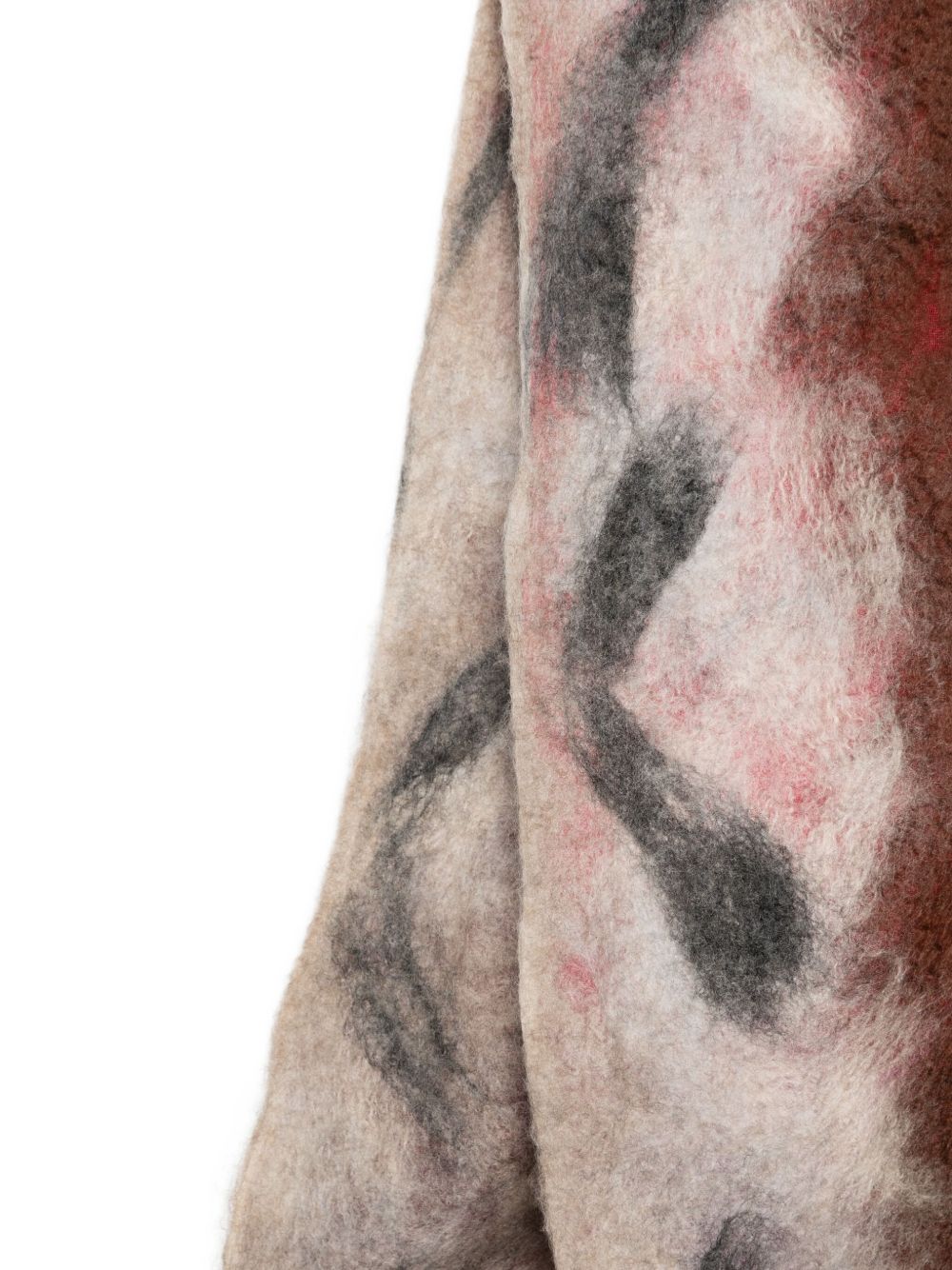SILVANA MANETTI Cashmere and Silk Scarf — Burgundy, view 2