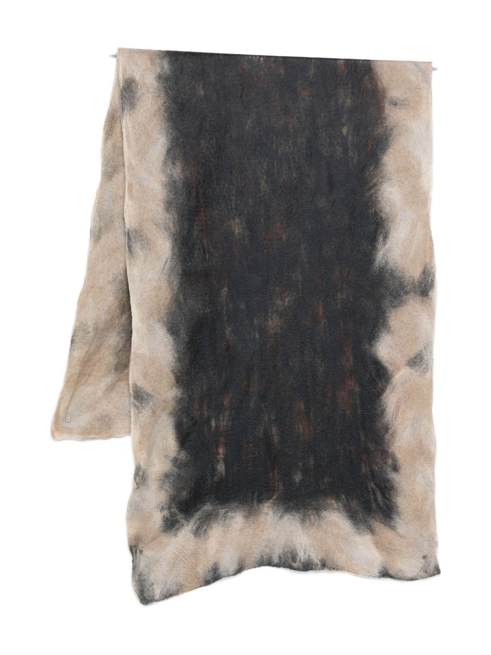 SILVANA MANETTI Tie-Dye Cashmere Silk Blend Scarf — Grey by SILVANA MANETTI