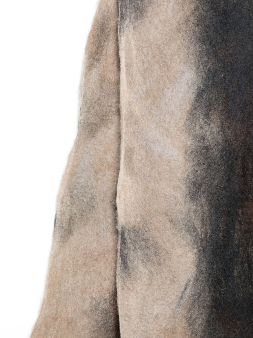 SILVANA MANETTI Tie-Dye Cashmere Silk Blend Scarf — Grey, view 3