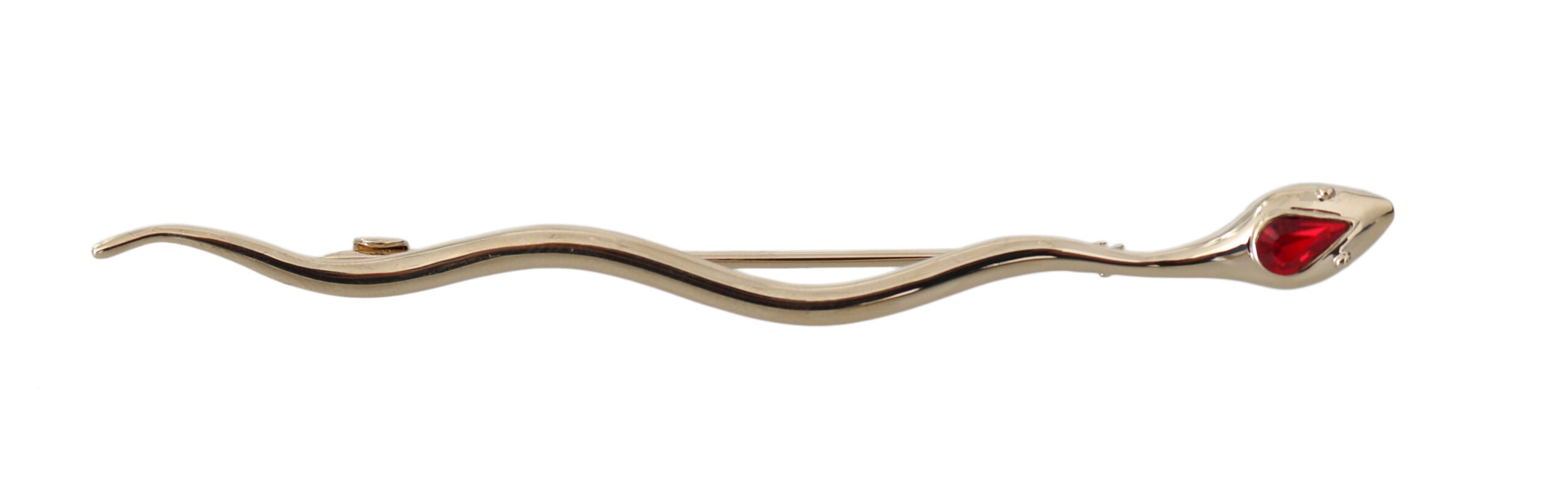 Silver Brass Crystal Spilla Serpente Brooch Pin Accessory, view 5