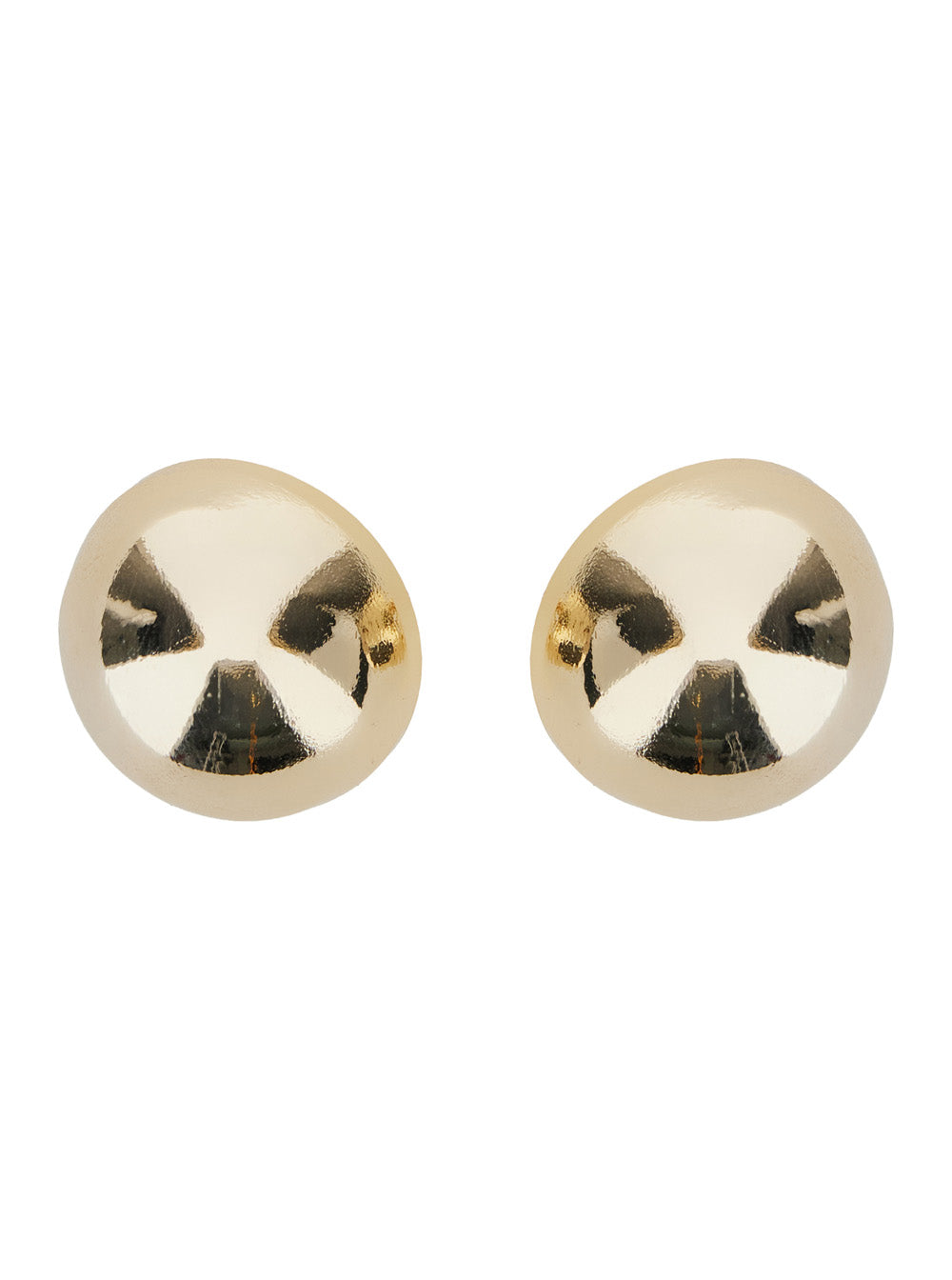 Silvia Gnecchi Metallic Circular Earrings — Gold by Silvia Gnecchi