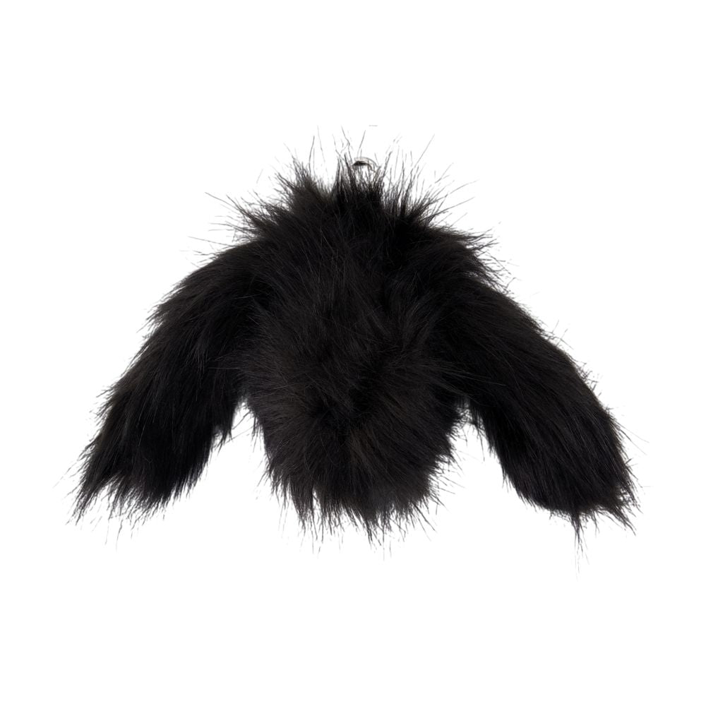 Simone Rocha Faux Fur Coin Purse — Black, view 2