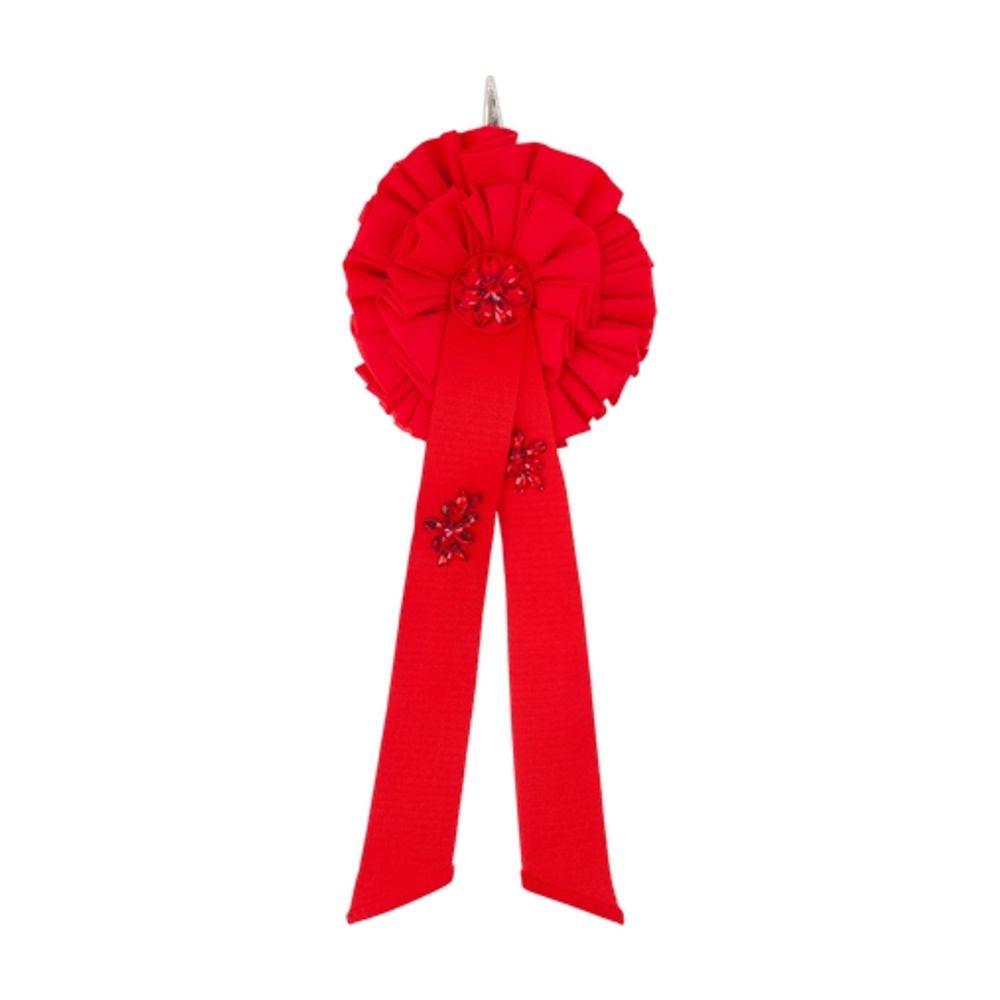 Simone Rocha Ribbon Rosette Coin Purse — Red by Simone Rocha