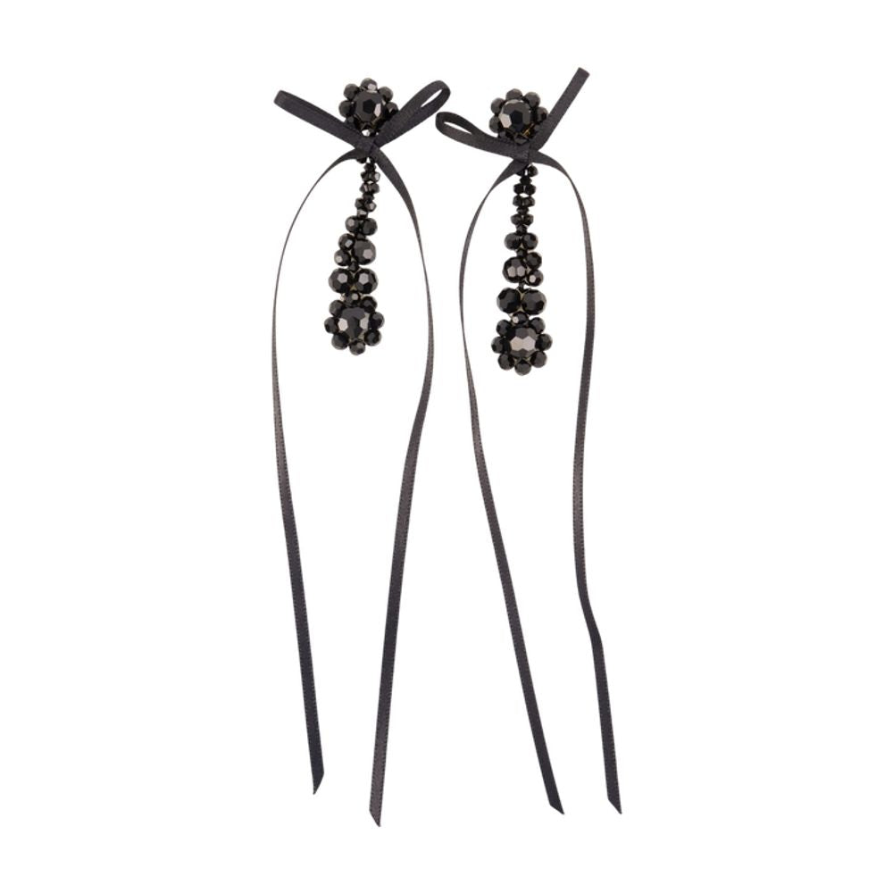 Simone Rocha Victorian Drip Earrings — Black by Simone Rocha