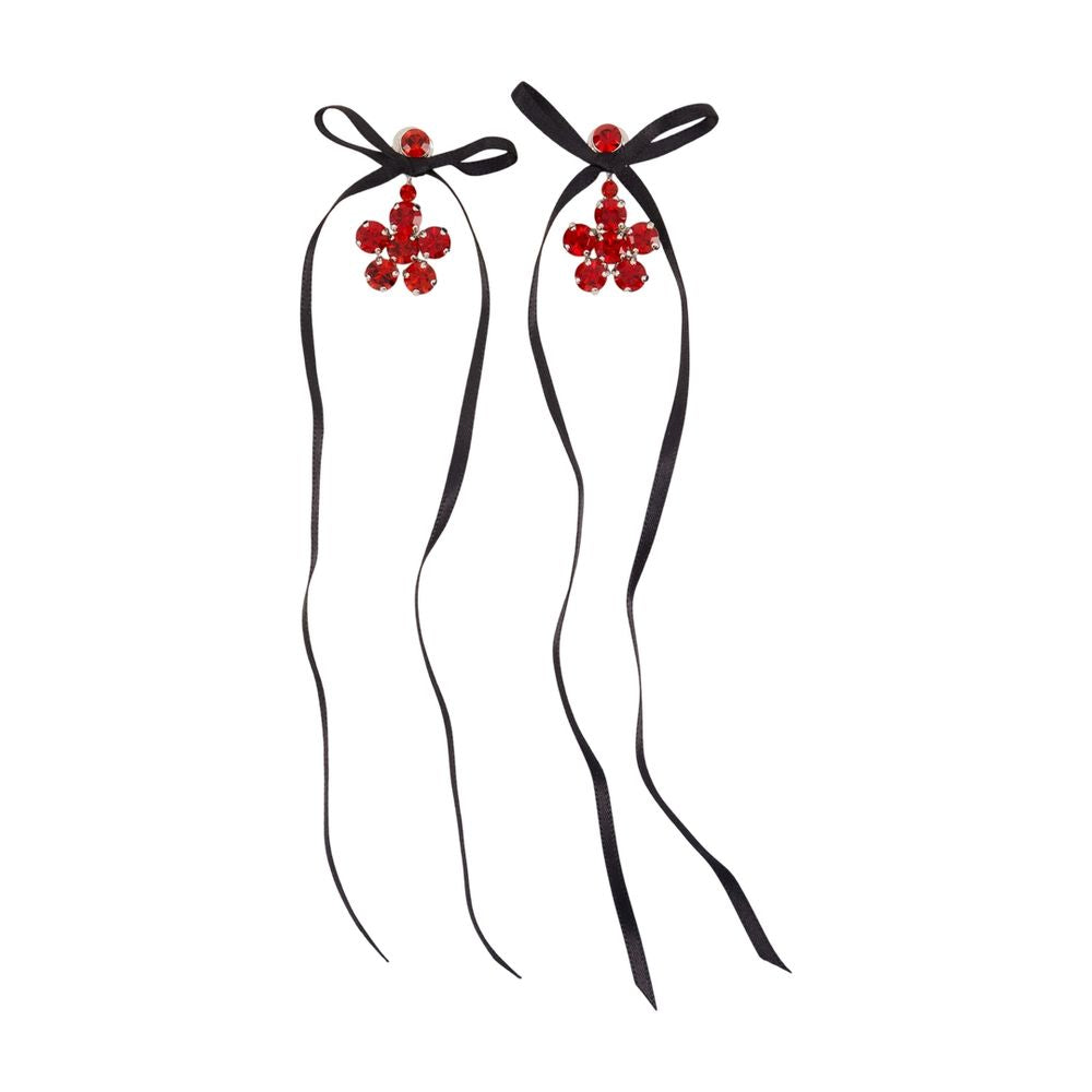 Simone Rocha Daisy Earrings — Red by Simone Rocha