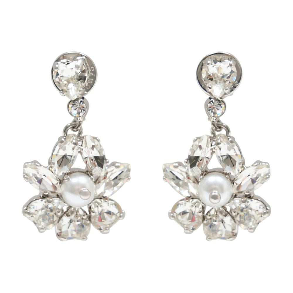 Simone Rocha Heartbloom Earrings — Silver, view 2