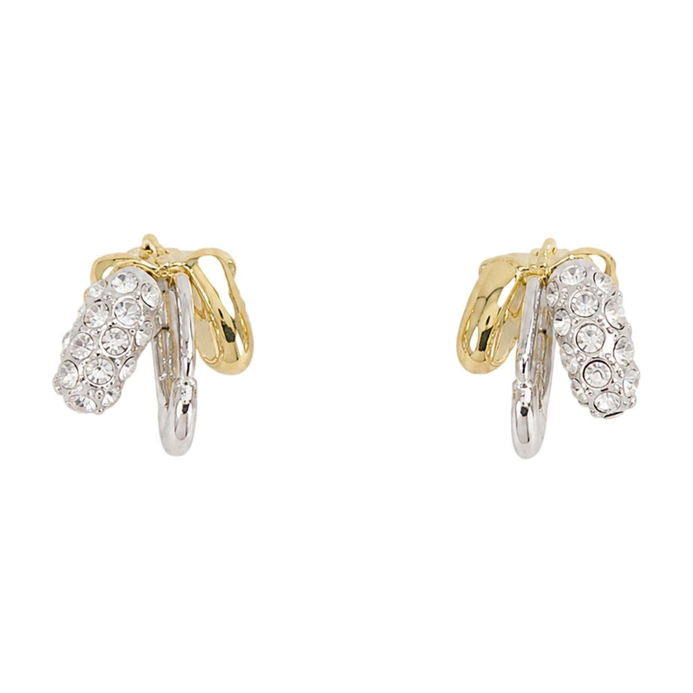 Simone Rocha Stacked Rhinestone Earrings — Silver by Simone Rocha