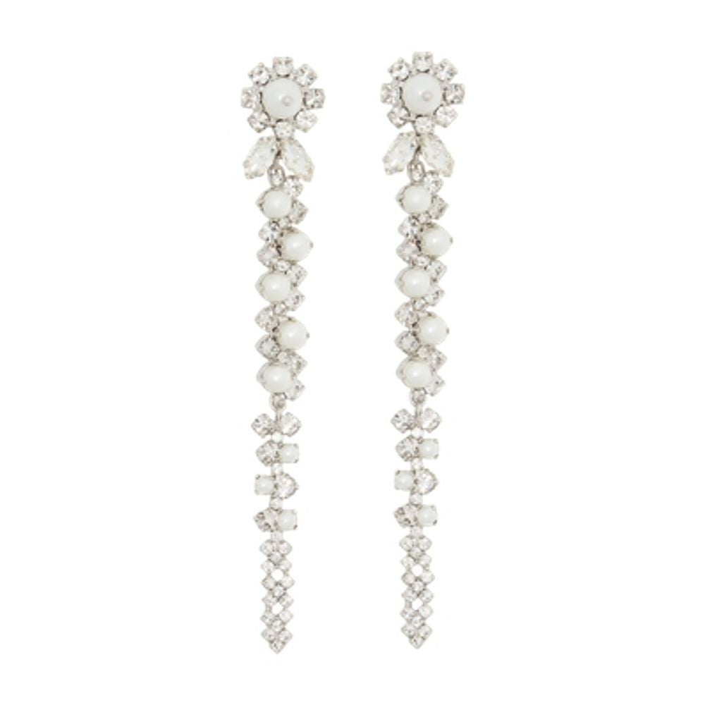 Simone Rocha Drip Earrings — White, view 2