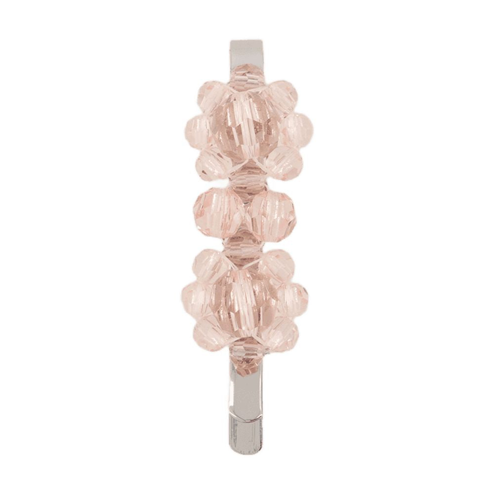 Simone Rocha Faceted-Bead Hair Clip — Pink, view 2