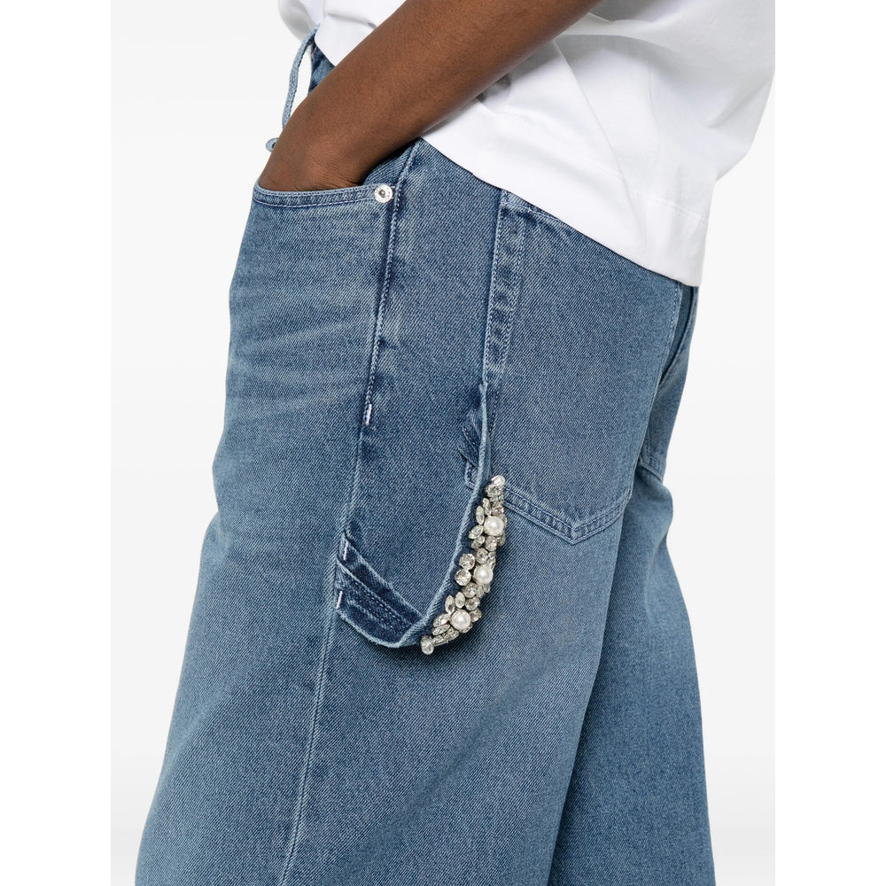 Simone Rocha Inpec Jeans — Blue, view 4