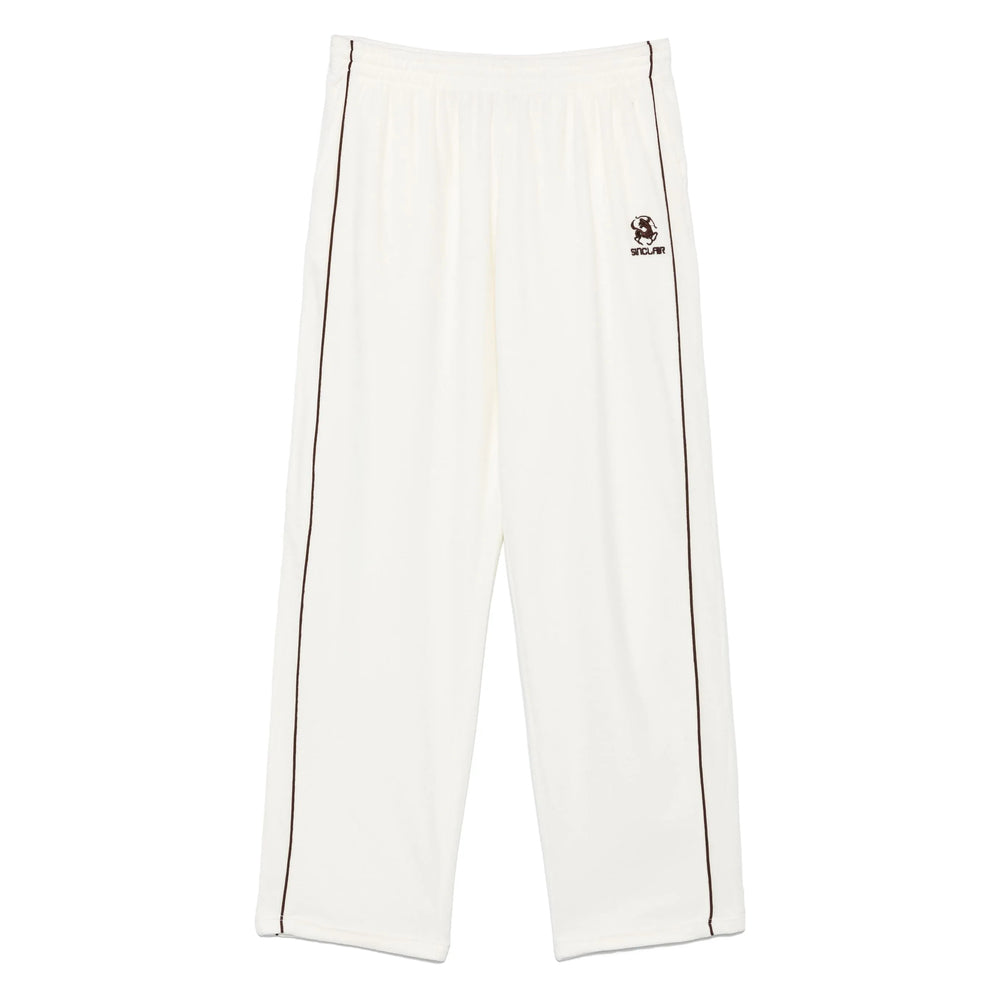 Sinclair Velour Track Pants — White by Sinclair