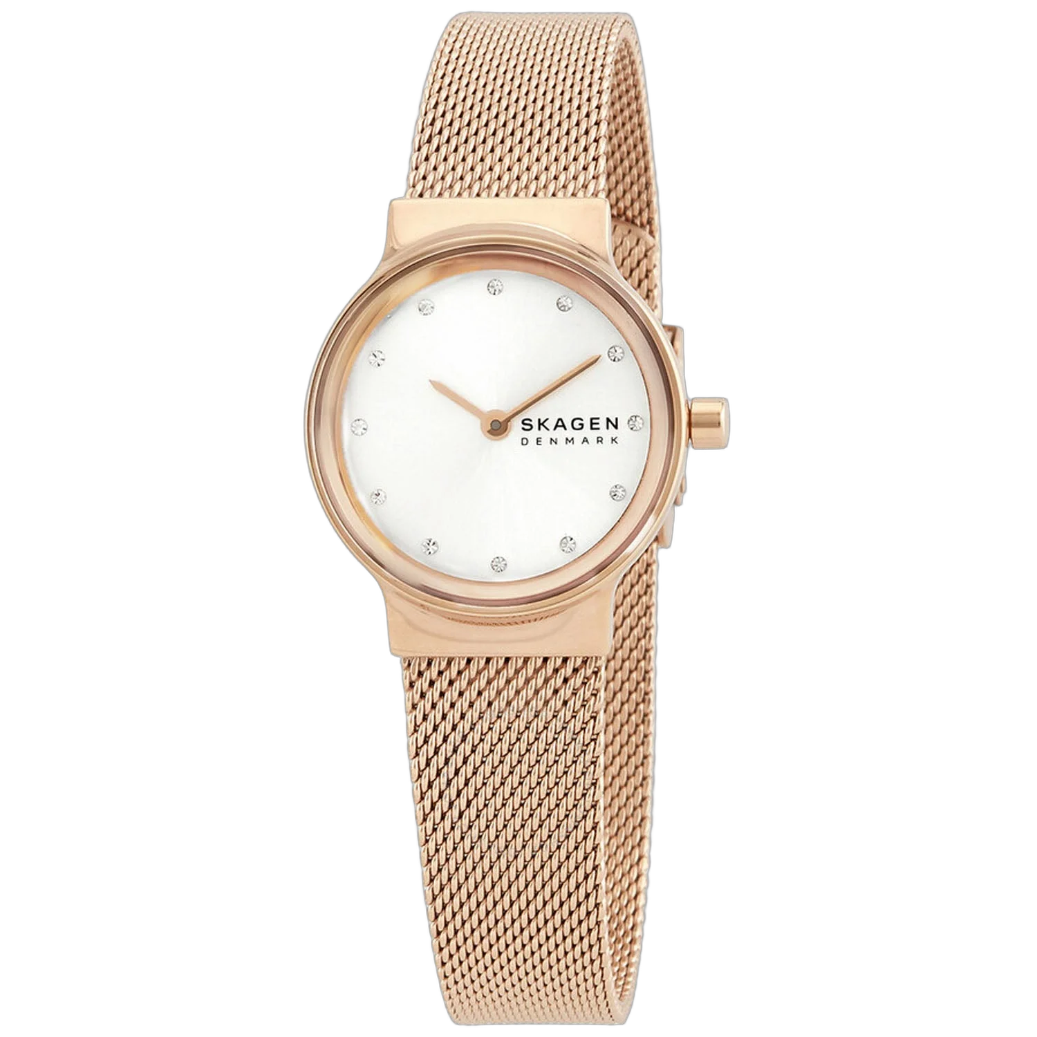 Skagen Crystal-Studded Dial Watch — Silver by Skagen