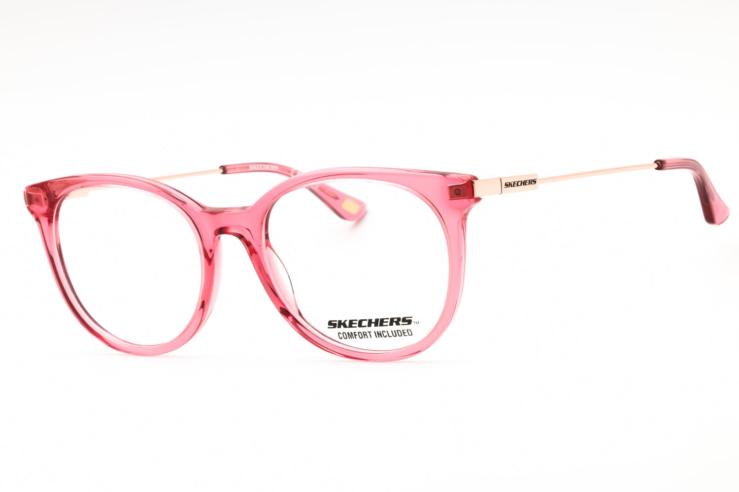 Skechers SE2167 Round Acetate Frame Eyeglasses — Pink by Skechers