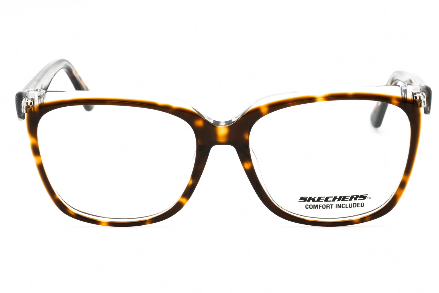 Skechers SE2188 Tortoiseshell Acetate Eyeglasses — Brown, view 2