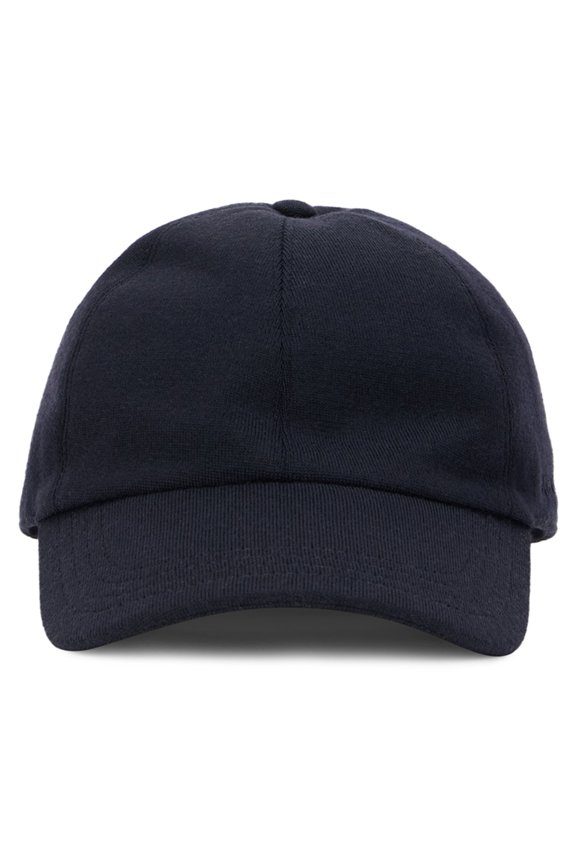 Slowear 82B530 Virgin Wool Baseball Cap — Navy by Slowear