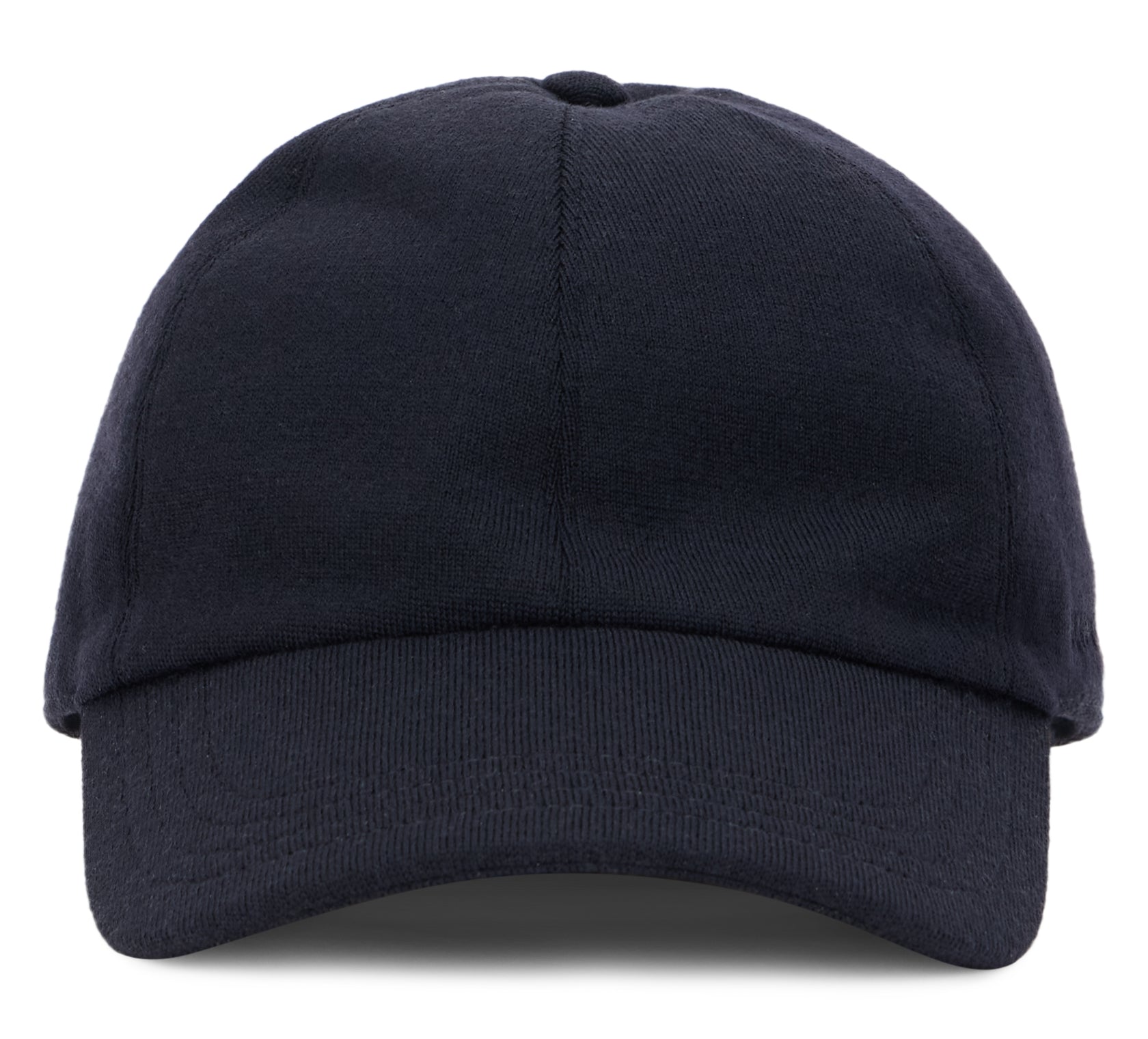Slowear 82B530 Virgin Wool Baseball Cap — Navy, view 2