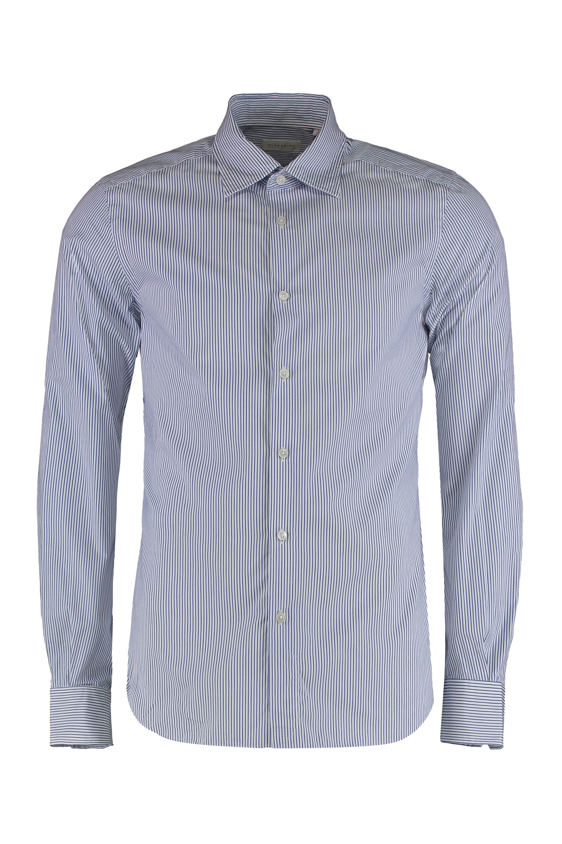 Slowear Striped Cotton Shirt — Navy by Slowear