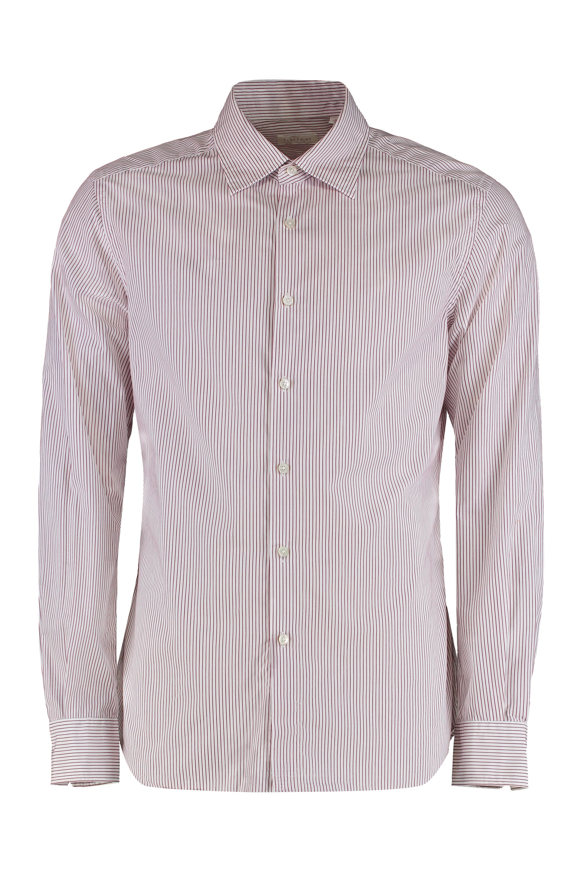 Slowear Striped Cotton Shirt — Red by Slowear