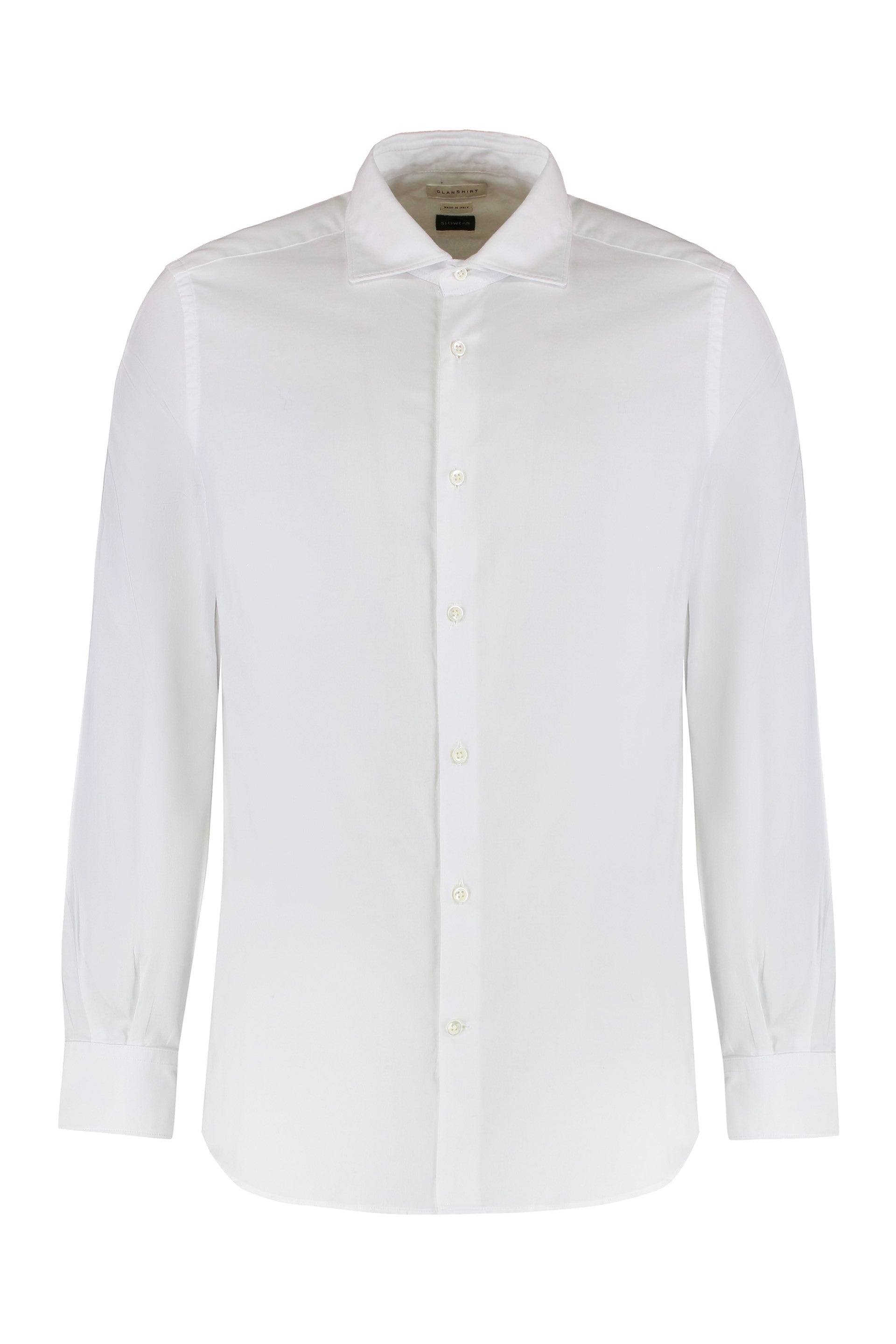Slowear Pique Cotton Shirt — White by Slowear