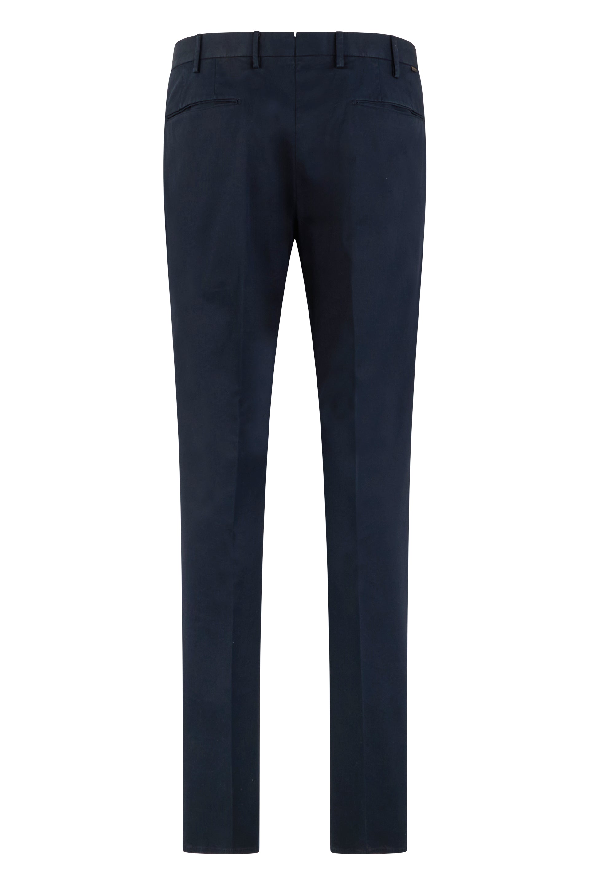 Slowear Cotton Slim-Fit Trousers — Navy, view 2