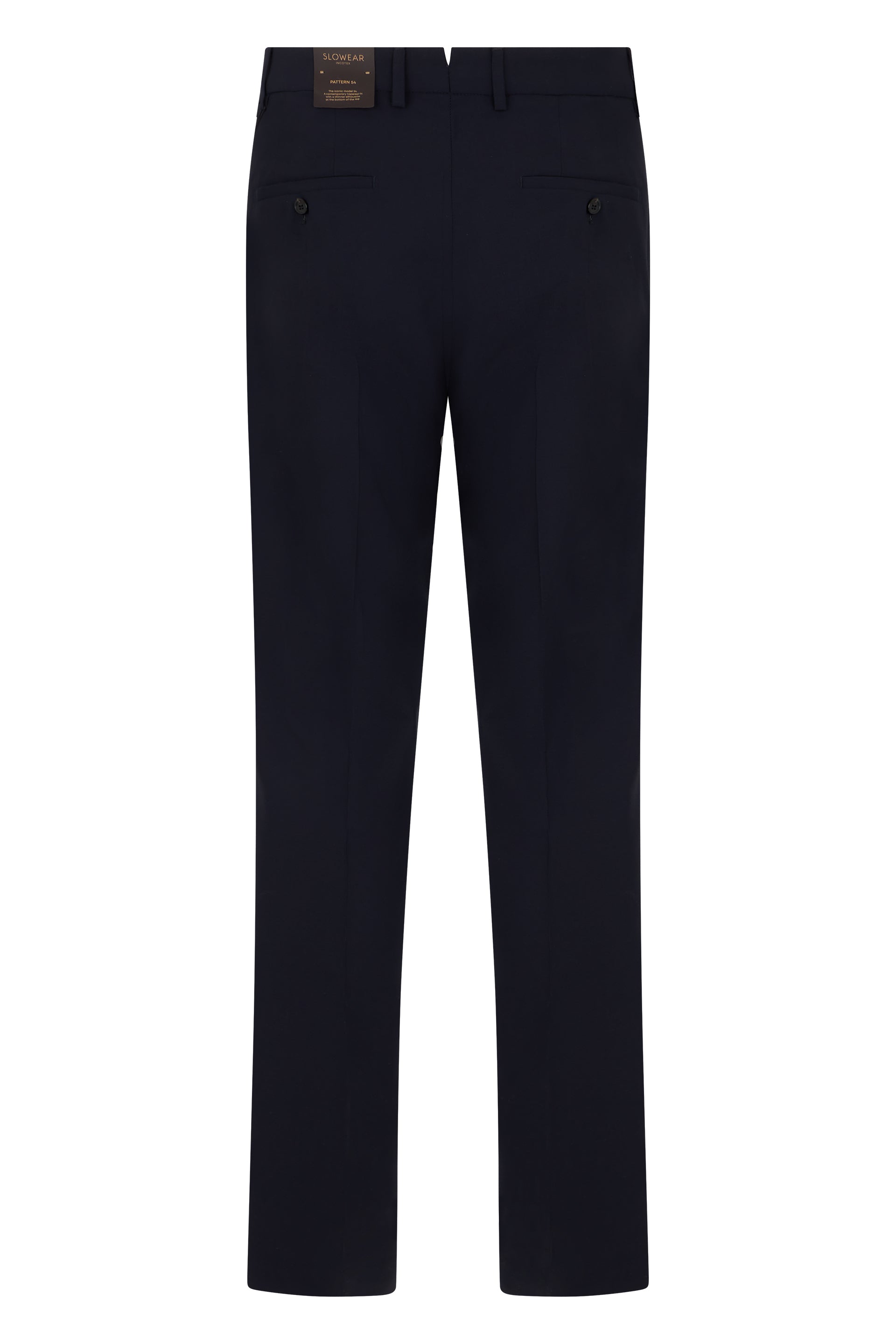 Slowear Linen-Cotton Chinolino Trousers — Navy, view 2