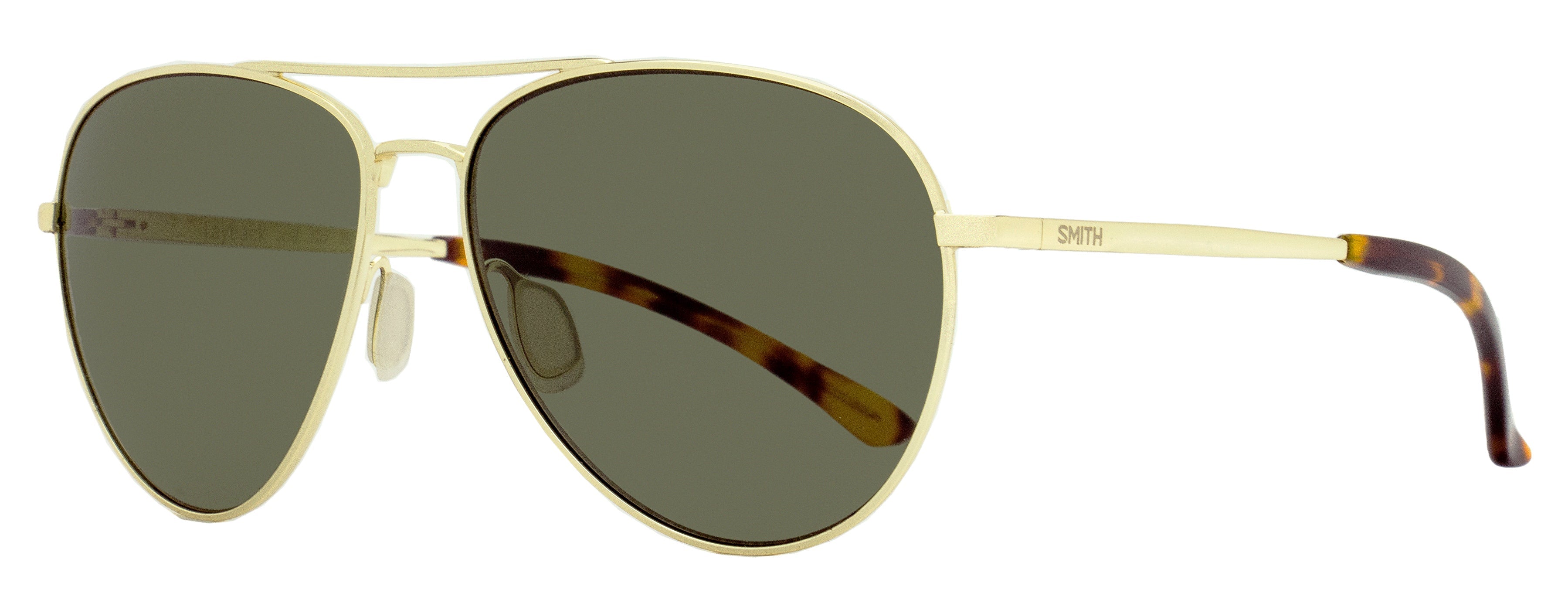 Smith Layback Pilot Aviator Sunglasses — Gold by Smith