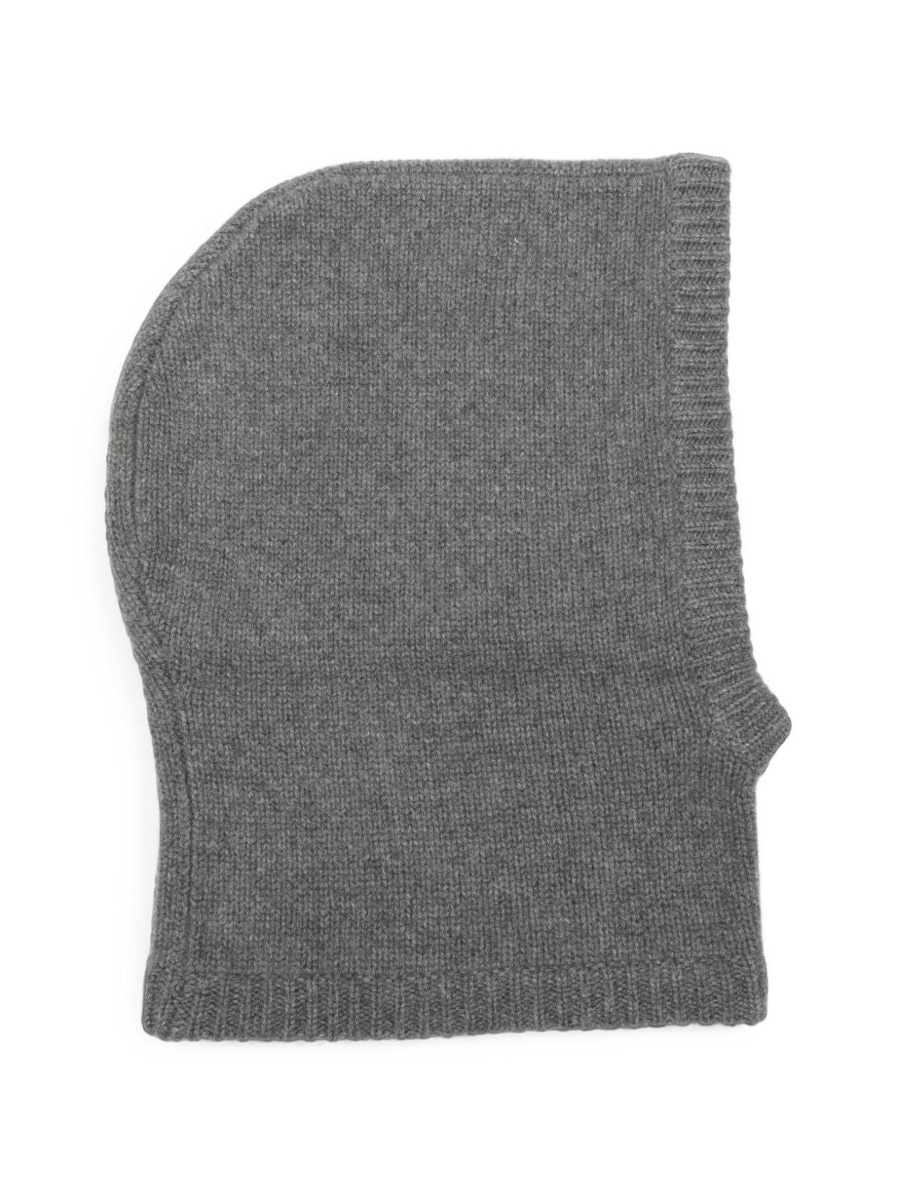 Soft Goat Cashmere Ribbed Balaclava — Grey by Soft Goat