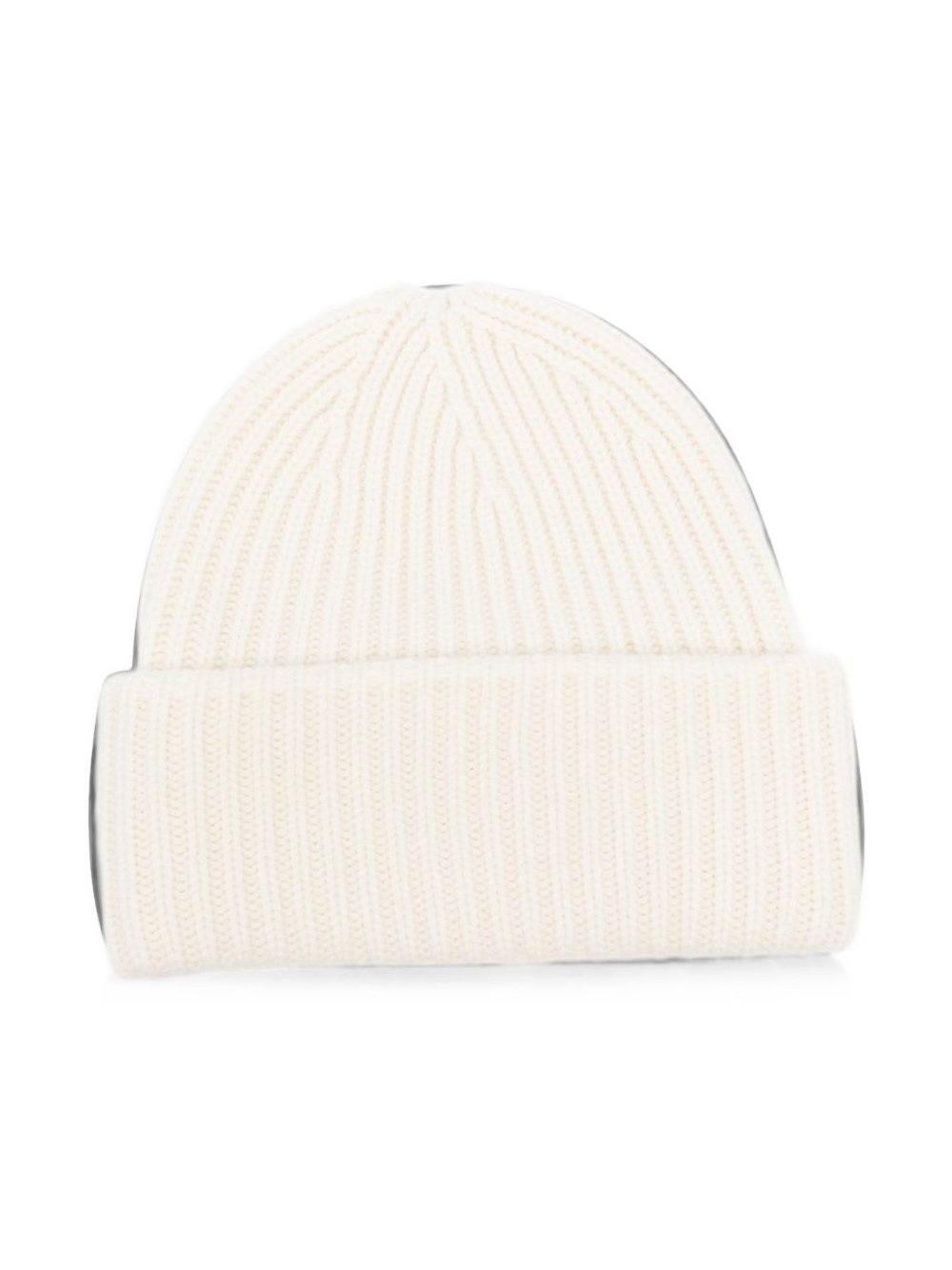Soft Goat Ribbed Cashmere Beanie — Ivory by Soft Goat