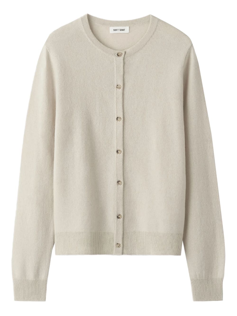 Soft Goat Cashmere Cardigan — Beige by Soft Goat