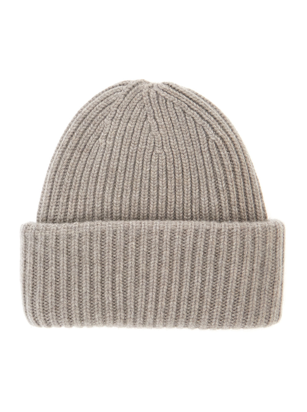 Soft Goat FW2524648 Ribbed Cashmere Beanie — Beige by Soft Goat
